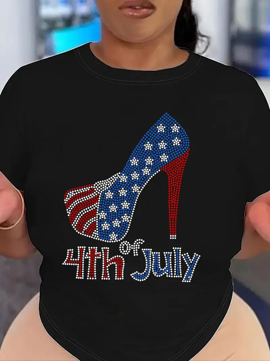 T-Shirt: Ladies 4th of July