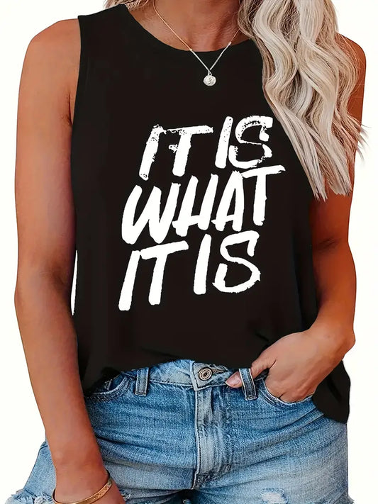 Ladies Shirt “It is What it Is” Summer Tank