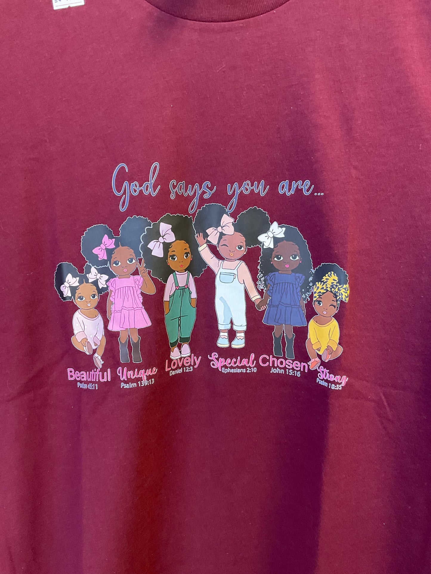 T-Shirt: Kids “God says you are…”