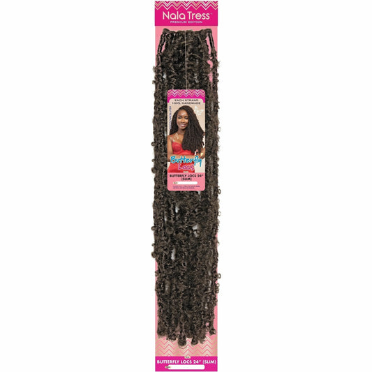 Janet Collection NalaTress Crochet Braid Butterfly Locs Slim 18”