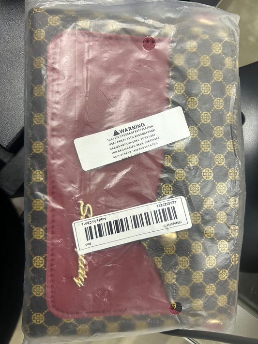 Red/Brown Clutch Handbag