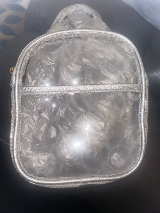 Clear Sling Bag - Silver