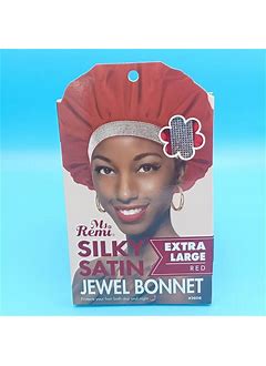 Silky Satin Jewel Bonnet- Extra Large