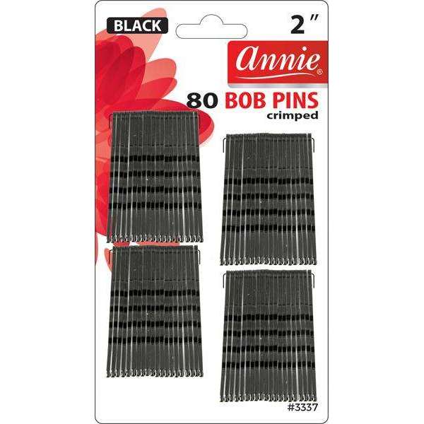 Annie Bobbie Pins Black 2"