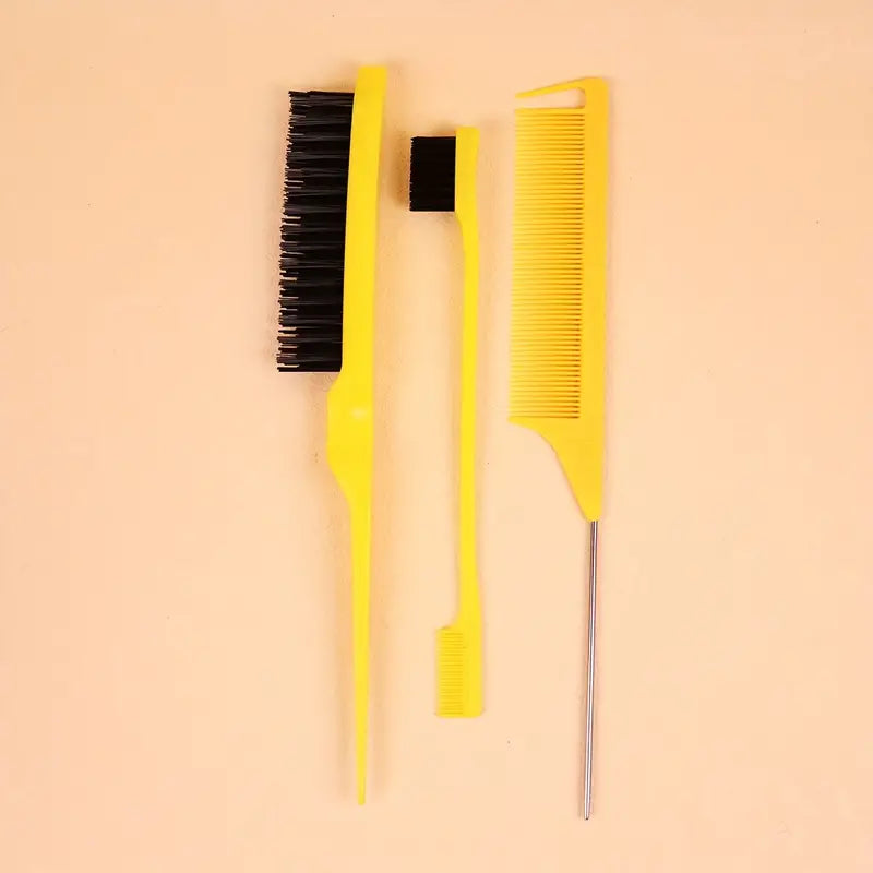 3 Pieces Edge Brush And Comb For Edge Control