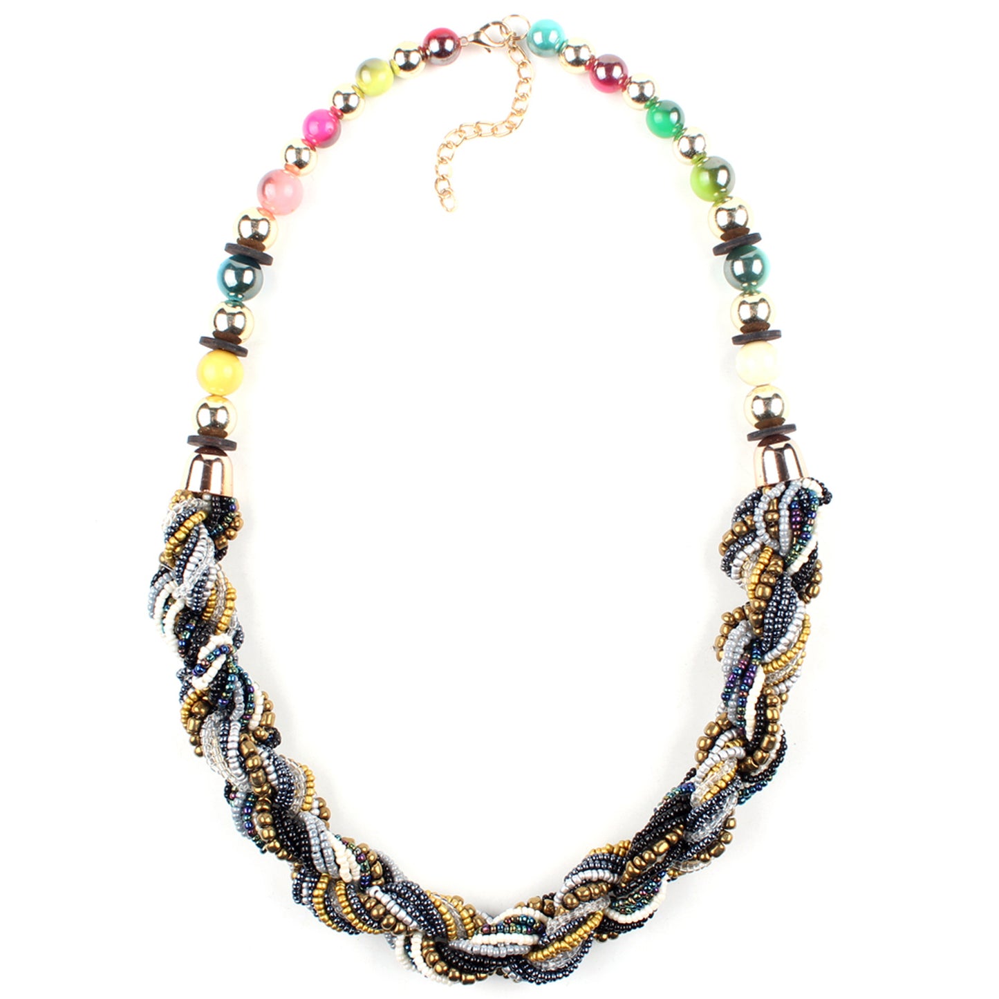 Bohemian Multi-Color Beaded Necklace