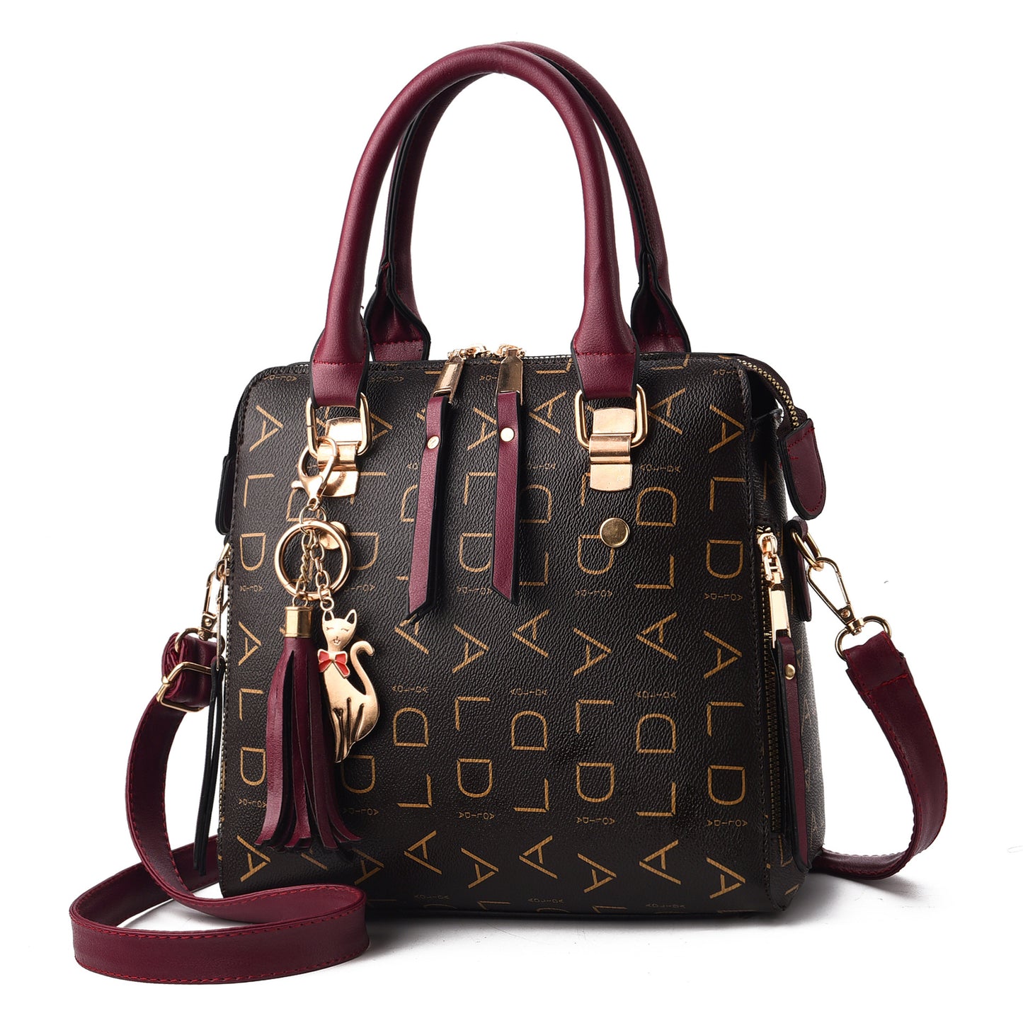 New Women's Bag Leisure Shoulder Bag Large Capacity PU Leather Handbag Cross Bag