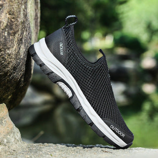 Men Breathable Hollow Fashion Slip-on Lazy Shoes