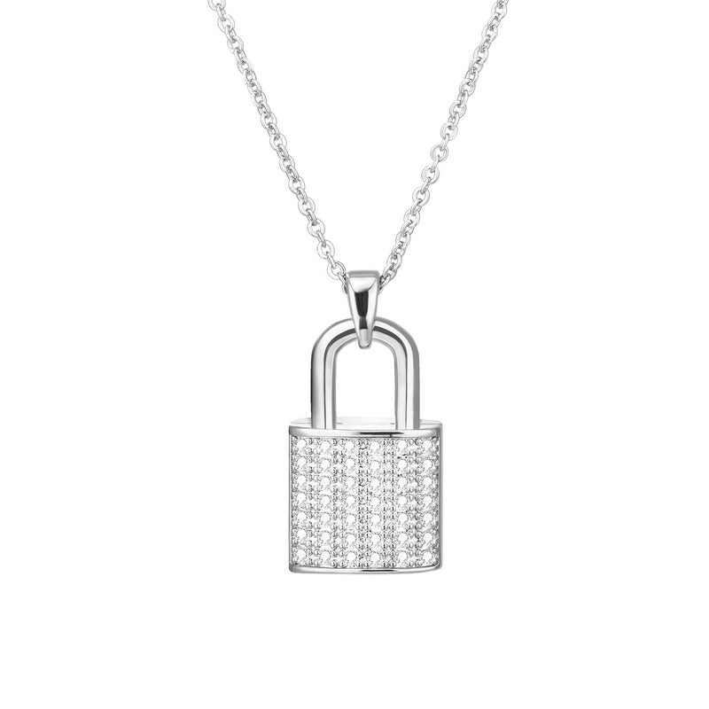 Small Lock Necklace and Bracelet Set