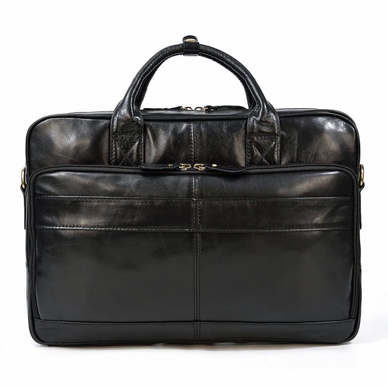 Vintage Men's Briefcase Genuine Leather