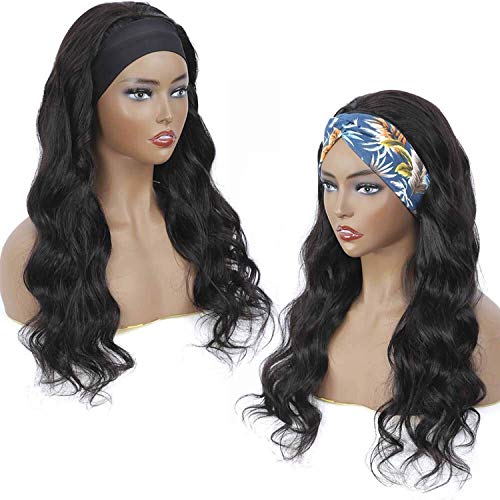 Brazilian Virgin Headband Wig Human Hair Body Wave Glueless Headband Wig Hair None Lace Front 150% Density