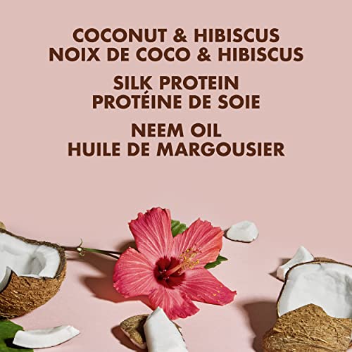 Shea Moisture Shampoo and Conditioner Set, Coconut & Hibiscus Curl & Shine, Curly Hair Products with Coconut Oil, Vitamin E & Neem Oil Provides Frizz Control, 13 Fl Oz Each