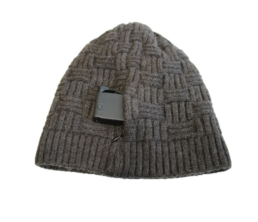 Unisex Fleece Hat Winter Warm Hat USB Rechargeable Electric Heating Hat