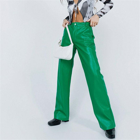 Solid Color Casual Long Pants