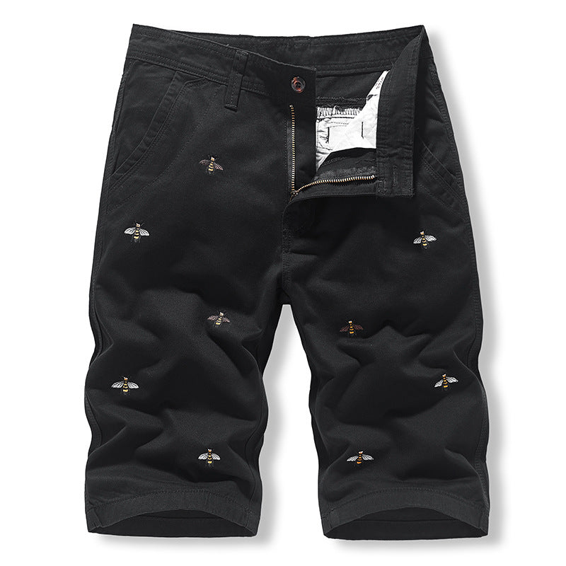 Men's Embroidered Shorts