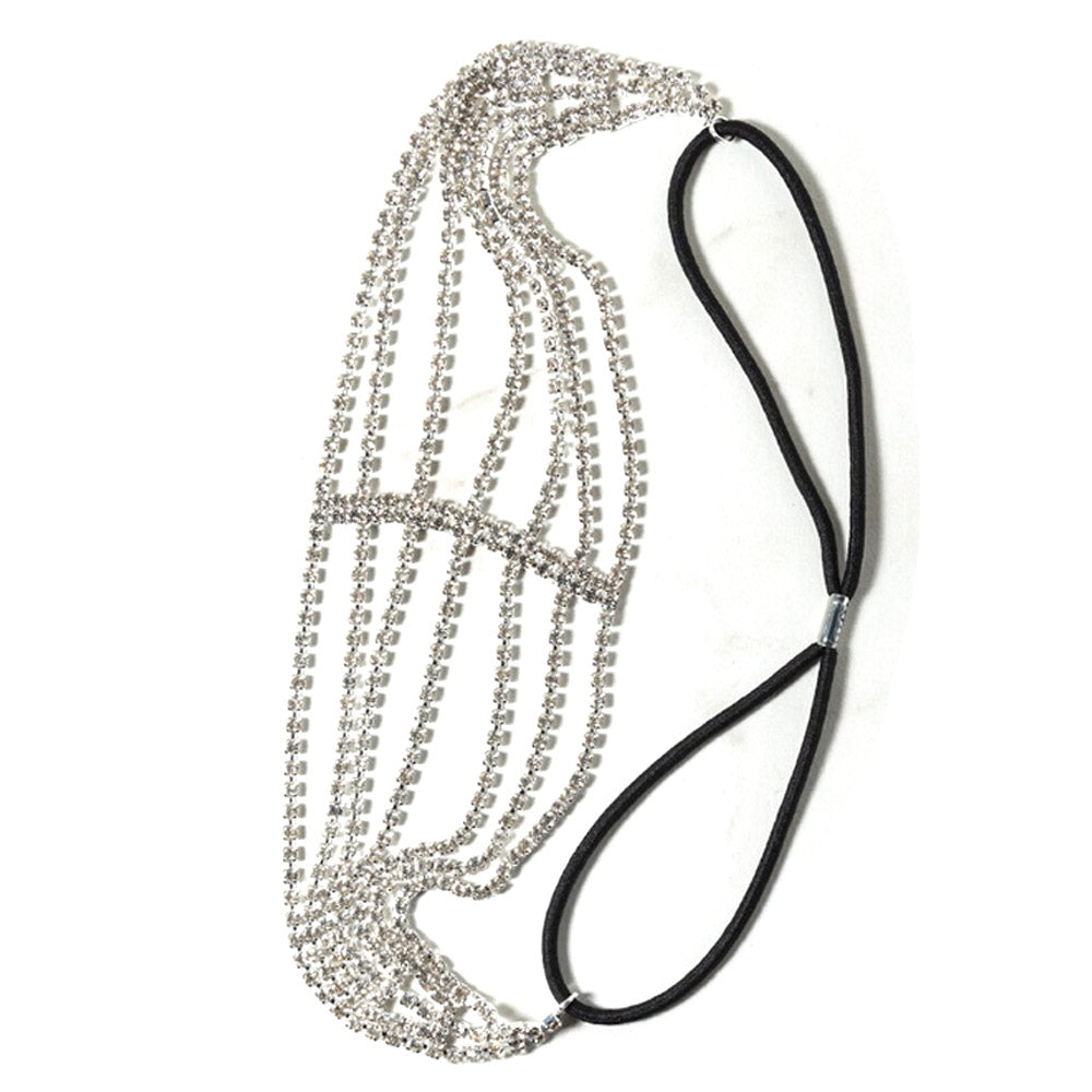 Diamond Rhinestone Elastic Headband
