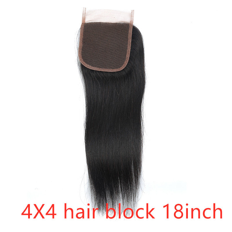 Human hair straight hair extension double weft Bundle